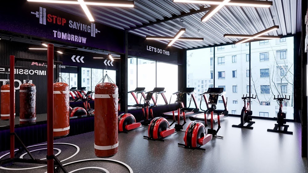 Công ty thiết kế thi công phòng gym hiện đại