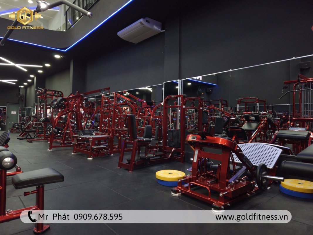 phòng gym tiêu chuẩn setup bởi Goldfitness