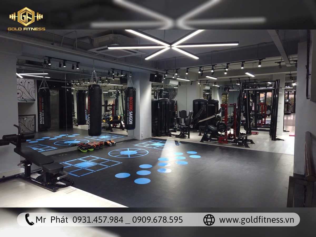 Thiết kế phòng gym cao cấp chuyên nghiệp, chạm đến mọi giác quan tại GoldFitness