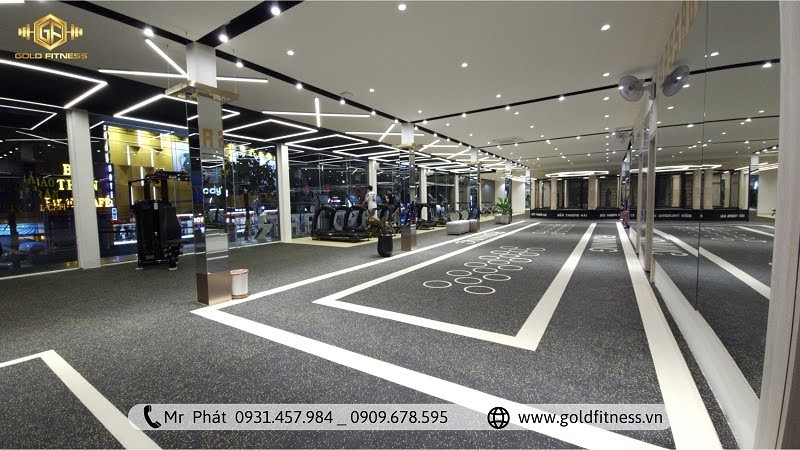 Phòng gym đạt chuẩn quốc tế nâng tầm trải nghiệm vượt trội.