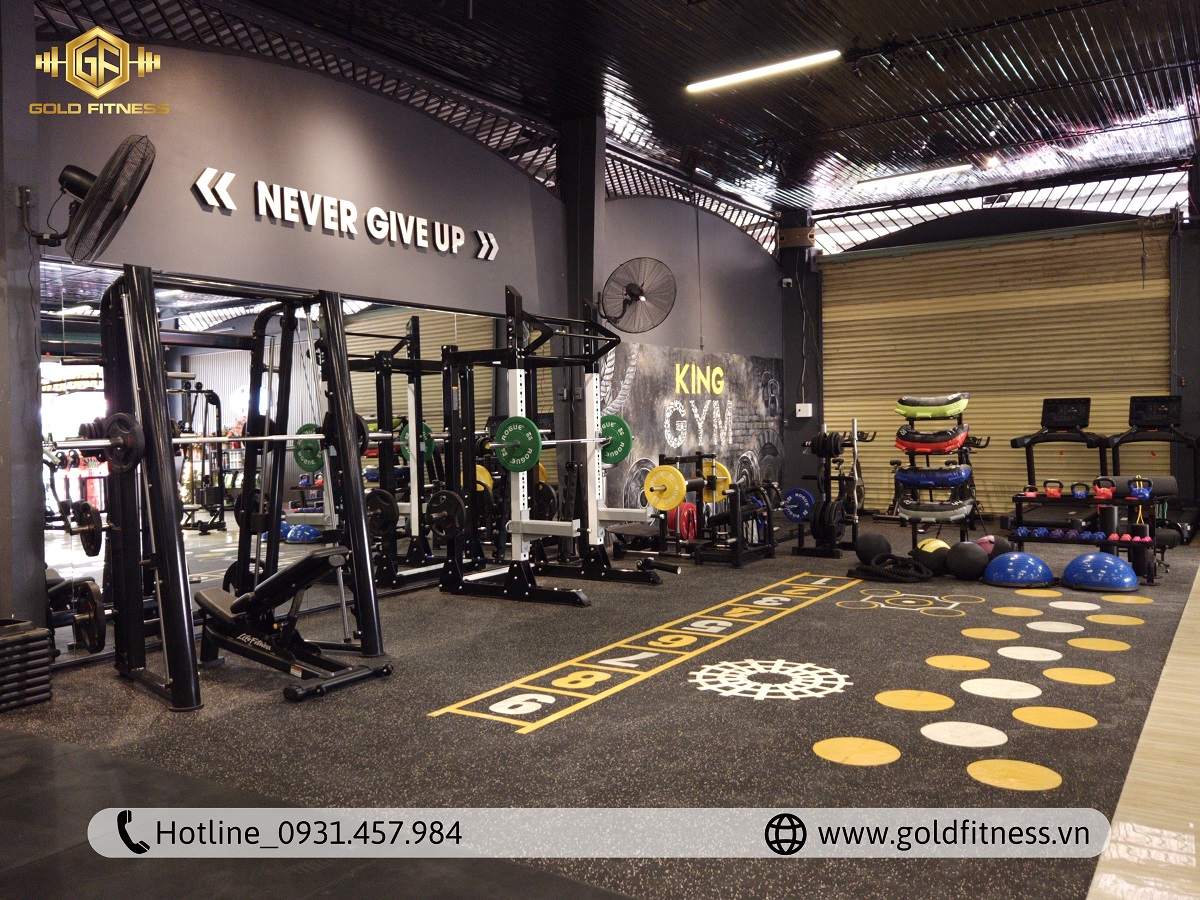 phòng gym kết hợp spa chất lượng Goldfitness