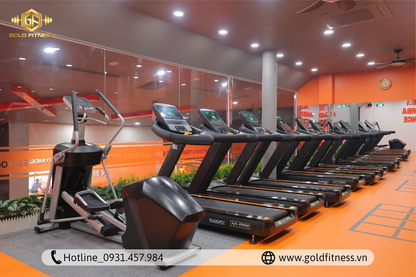 Máy chạy bộ phòng gym uy tín