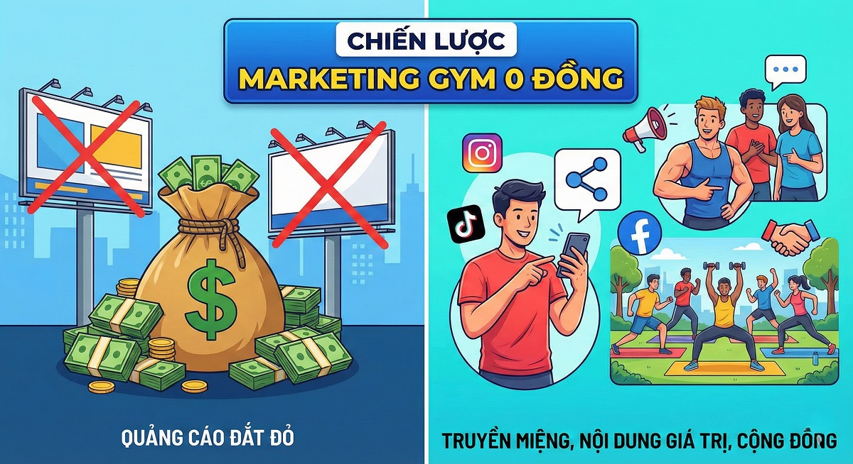 marketing gym 0 đồng