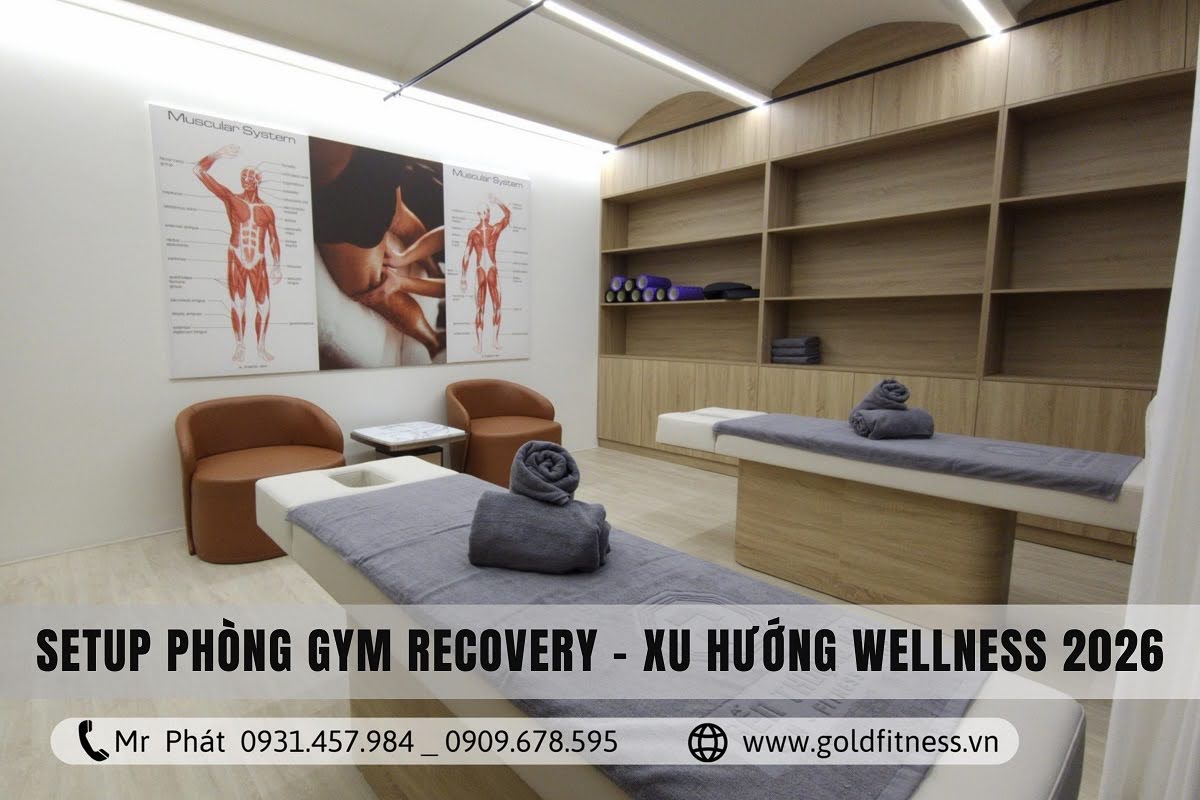 setup phòng gym recovery xu hướng wellness