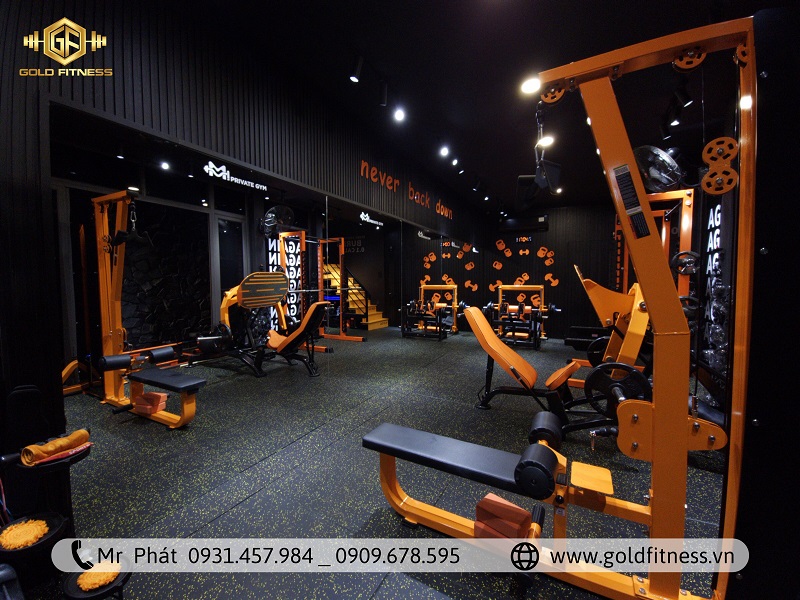 Thiết kế phòng gym sáng tạo, chuyên nghiệp tại GoldFitness